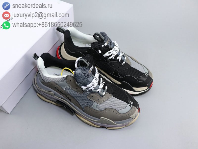 Balenciaga Triple S Unisex Sneakers Black Grey Yin&Yang XHG4090628